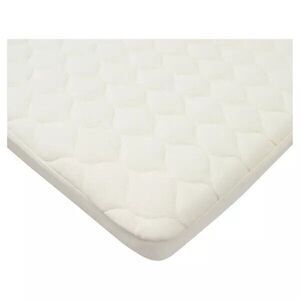 Two Organic Cotton Quilted Fitted Playard Pack and Play Sheets/Mattress Covers
